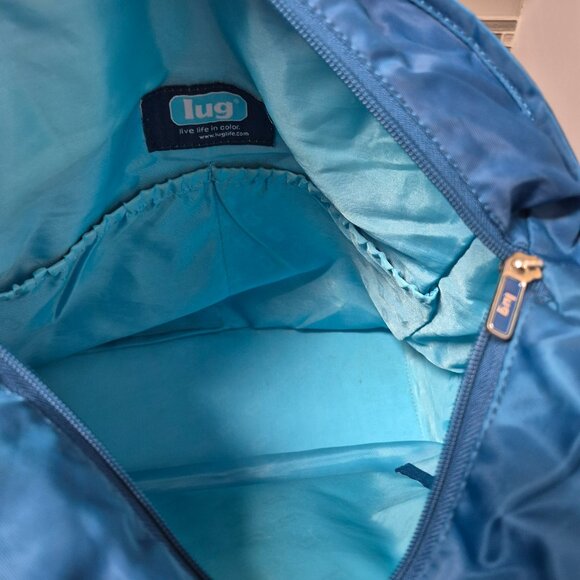 Lug Blue Quilted Travel Bag with Matching Zippered Change Purse - Picture 13 of 16